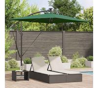 vidaXL Cantilever Banana Parasol Green 294 x 200 x 254 cm