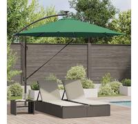 vidaXL Cantilever Banana Parasol Green 294 x 294 x 248 cm
