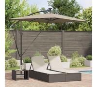 vidaXL Cantilever Banana Parasol Taupe 294 x 200 x 254 cm