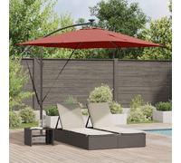 vidaXL Cantilever Banana Parasol Terracotta 249 x 249 x 250 cm