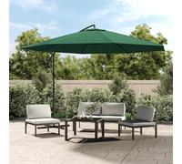 vidaXL Cantilever Garden Parasol Sunshade Outdoor Umbrella Patio Canopy Green