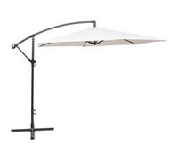 vidaXL Cantilever Garden Parasol 3 m Sand White