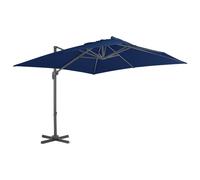 vidaXL Cantilever Umbrella with Aluminium Pole 3x3 m Azure Blue UK HOT