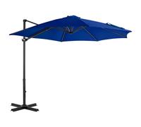 vidaXL Cantilever Umbrella with Aluminium Pole Azure Blue 300 cm UK HOT