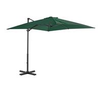 vidaXL Cantilever Garden Parasol with Aluminium Pole Green 250x250 cm