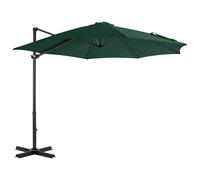 vidaXL Cantilever Umbrella with Aluminium Pole Green 300 cm UK HOT