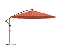 vidaXL Cantilever Umbrella with Aluminium Pole 350cm Terracotta Patio Parasol