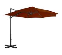 vidaXL Cantilever Garden Parasol with Aluminium Pole Terracotta 300 cm