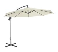 vidaXL Cantilever Garden Parasol with Steel Pole 300 cm Sand