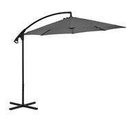 vidaXL Cantilever Umbrella with Steel Pole 300 cm Anthracite, Black
