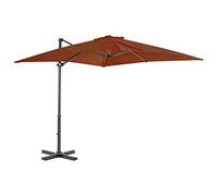 vidaXL Cantilever Umbrella with Aluminium Pole Terracotta 250x250 cm UK HOT