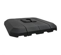 vidaXL Cantilever Parasol Base Set 4 pcs Black 98 x 98 x 13 cm Plastic, Garden a