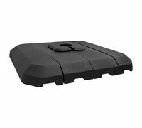 vidaXL Cantilever Parasol Base Set 4 pcs Black 98 x 98 x 13 cm Plastic, Garden a