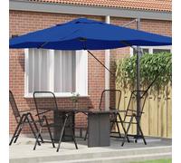 vidaXL Cantilever Roma Parasol Blue and Black 352 x 251 x 260 cm