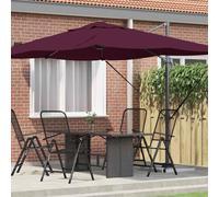 vidaXL Cantilever Roma Parasol Red and Black 352 x 251 x 260 cm