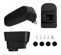 vidaXL Black ABS Car Armrest - Fits Fiat Grande Punto/Linea & Alfa Romeo Mito - Adjustable, Storage