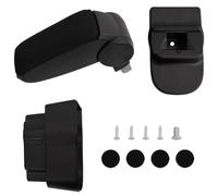 vidaXL Car Armrest Black 12x37x(31-48) cm ABS