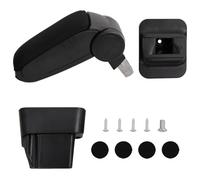 vidaXL Car Armrest Black 13x34x(33-46) cm ABS, Black