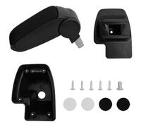 vidaXL Car Armrest with Adjustable Height - Extra Storage, Easy Installation, Made for RENAULT CLIO LHD MK5 (after 2019) - Black ABS Material