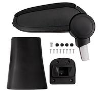 vidaXL Car Armrest- Black ABS Material, Adjustable, Extra Storage, Easy to Install- Specifically for NISSAN MICRA/MARCH K13 (After 2010)