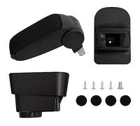 vidaXL Black ABS Car Armrest - Fits Fiat Grande Punto/Linea & Alfa Romeo Mito - Adjustable, Storage