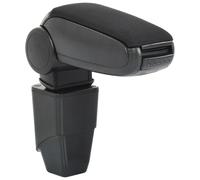 vidaXL Adjustable Car Armrest for Peugeot 206/206cc 2009 - Center Console Seat Accessory with Integrated Compartment - Black ABS Plastic