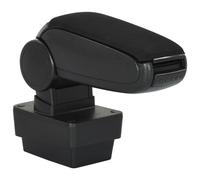 vidaXL Adjustable Car Armrest for Skoda Fabia MK3 (2015) – Storage Compartment, Black ABS