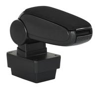 vidaXL Adjustable Car Armrest for Skoda Fabia MK3 (2015) – Storage Compartment, Black ABS