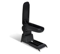 vidaXL Adjustable Car Armrest for VW POLO 9N/9N2/9N3 (2001-2009), CROSS POLO (2006-2008) - ABS Plastic Construction with Integrated Console Compartment - Black