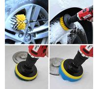 vidaXL Car Brush Set Multicolour Poly Rattan