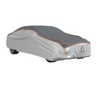 vidaXL Car Cover for Sedan Hail Protection Full Waterproof XL Grey and Silver