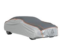 vidaXL Car Cover for Sedan Hail Protection Full Waterproof XXL Grey and Silver