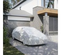 vidaXL Car Cover for Sedan with Buckle Straps Full Silver XXL