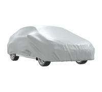 vidaXL Car Cover for Sedan with Buckle Straps Full Waterproof Cover Silver L