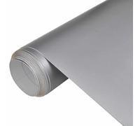 vidaXL Matt Silver Car Film Wrap Sticker Sheet 1x1.5m - PVC - Adhesive Vinyl - Vehicle Interior/Exterior Decor & Protection
