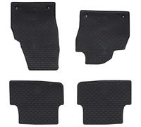 vidaXL Car Floor Mat, 4 Pieces, Black, Suitable for Škoda Fabia 2021 Rubber, Non-Slip, Lightweight Car Mat, Waterproof, UV-Resistant TPE, Black Car Accessories