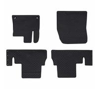 vidaXL Car Mat 4 pcs Black Rubber