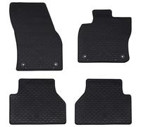 vidaXL Car Mat 4 Pieces Black TPE Modern Non-Slip Stain Resistant Mat Lightweight Practical Design for Everyday Use Easy to Clean Durable and Stylish