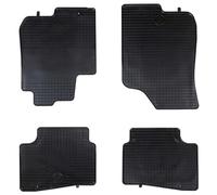 vidaXL Car Mat 4pcs Black Suitable for i30 Saloon 2007-2011 Non Slip Lightweight Rubber Floor Mat Tailored Fit Vehicle Floors Easy Clean Universal Road Trips