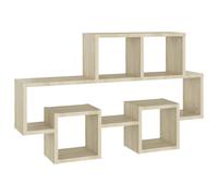 vidaXL Car-shaped Wall Shelf Sonoma Oak Engineered Wood Indoor Hanging Shelf
