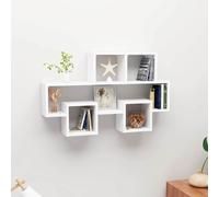 vidaXL Car-shaped Wall Shelf White 82x15x51 cm Engineered Wood