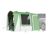 vidaxl car tent - 4 person waterproof green camping tent with zippered door - portable vehicle-mounted outdoor shelter 300x185x200cm