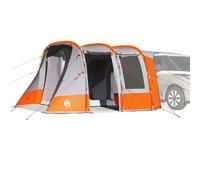 vidaXL Car Tent Grey and Orange Waterproof