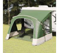 vidaXL Caravan Tent 5-Person with Roof Green 410 x 275 x 245 cm