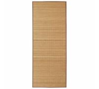 Berkfield Rectangular Brown Bamboo Rug 80 X 200 Cm
