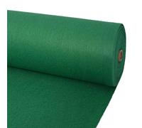 vidaXL Carpet Plain Green 1.2 x 12 m Polyester