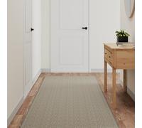 vidaXL Carpet Runner Sisal Look Silver 80x300 cm