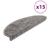 Vidaxl Stair Mats 15 Pcs 65X21X4 Cm Grey Half Round Large