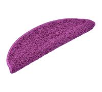 vidaXL Carpet Stair Treads 15 pcs Violet Stair Mat Protector Runner Rug Carpet