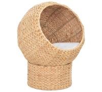 vidaXL Cat Basket with Cushion Seagrass Kitty Play Rest Activity Centre Tower